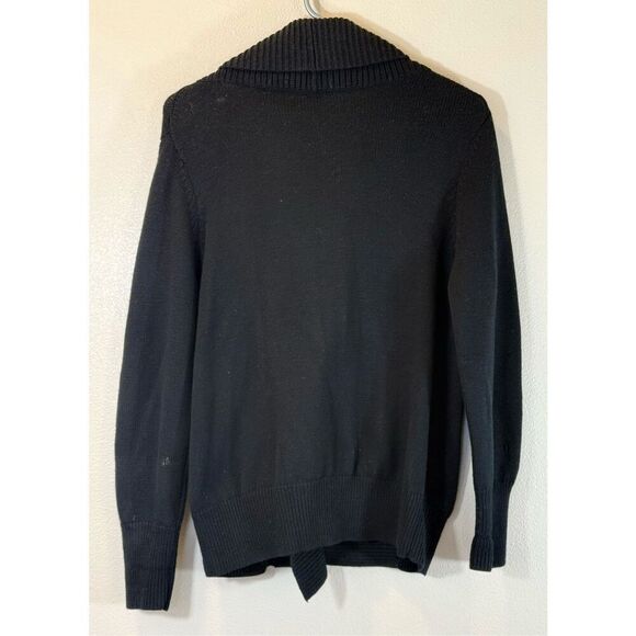 Eileen Fisher Shawl Collar 100% Merino Wool Zip Up Cardigan Sweater Petite Large - Picture 4 of 11